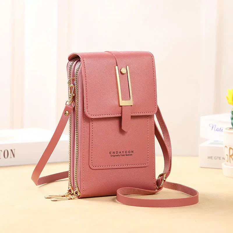 Karen Moree | Leather Cell Phone Crossbody Bag