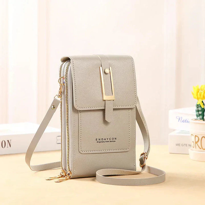 Karen Moree | Leather Cell Phone Crossbody Bag