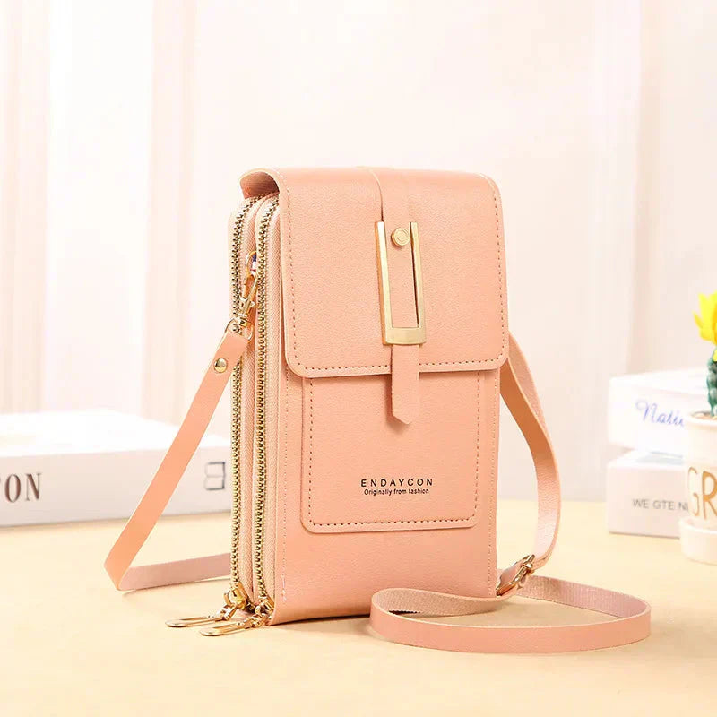 Karen Moree | Leather Cell Phone Crossbody Bag