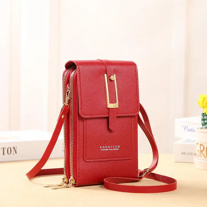 Karen Moree | Leather Cell Phone Crossbody Bag